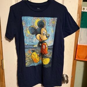 Disney men’s Mickey Mouse Starry Night Navy T-Shirt